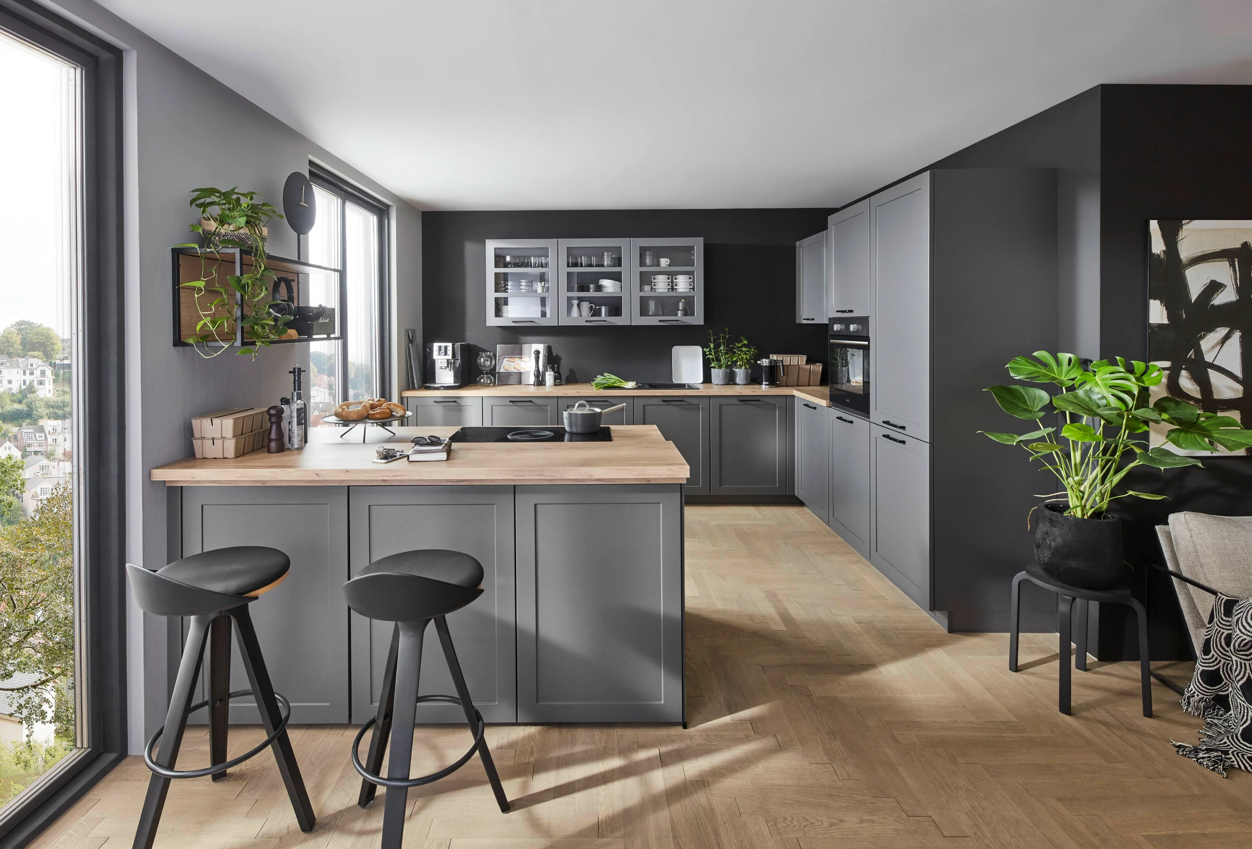 Attitude Kitchen Collection secondary view with slate grey finish